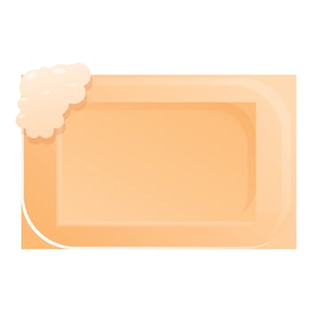 Skincare soap icon cartoon vector. Natura water wash vector