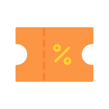 ticket icon or logo illustration  style. Icons ecommerce. vector