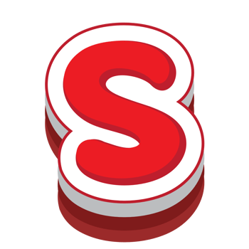 letter s red cartoon text effect png