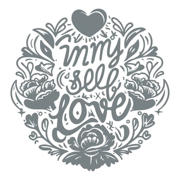 In My Self-Love Era, self-love with this exquisite typography art design vector. vector