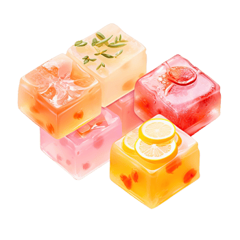 AI generated Assorted Handmade Soaps isolated on transparent background png