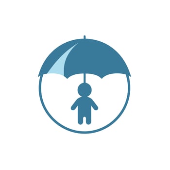 AI generated Center for autism spectrum disorders filled colorful logo. Training and research medical clinic. Design element. Ai art for corporate branding, pediatric services vector