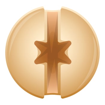 Pin lock screwbolt icon cartoon vector. Industrial nut vector