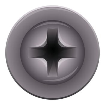 Lock pin device icon cartoon vector. Clamp latch vector