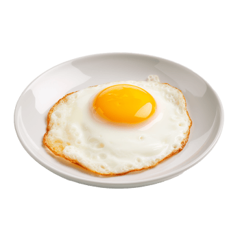AI generated A fried egg png isolated on transparent background