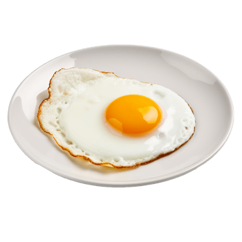 AI generated A fried egg png isolated on transparent background