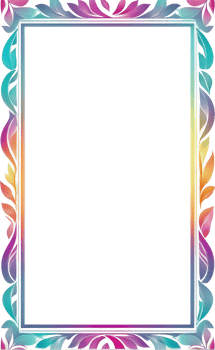 AI generated Beautiful Frame of Colorful Leaves Png Transparent Background