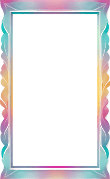 AI generated Beautiful Frame of Colorful Leaves Png Transparent Background