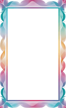 AI generated Beautiful Frame of Colorful Leaves Png Transparent Background