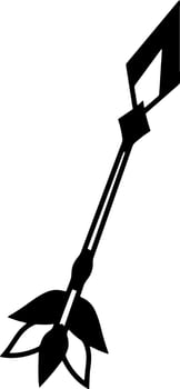 Arrow doodle icon Vector illustration