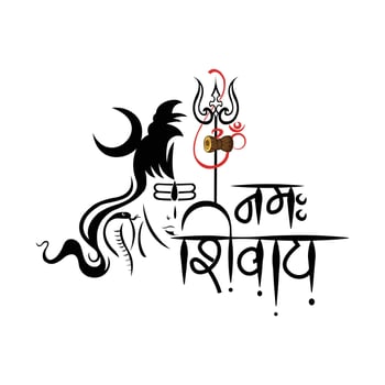 happy maha shivratri festival vector design