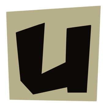 Paper style ransom note letter png
