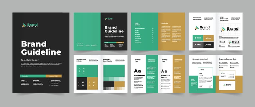 Brand Guideline Template vector