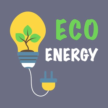 Eco Energy Lamp, Ecology and Sustainability Vector Icon for Better Environmental Earth
