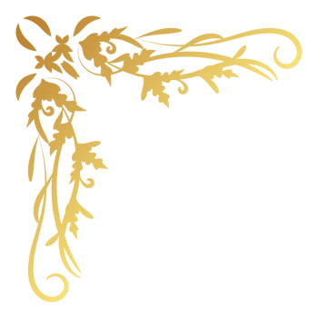 Gold vintage corner and frame filigree. Retro swirl divider pattern ornament with classic style. Element design calligraphy. Decoration for frame, greeting card, invitation, menu, certificate. png