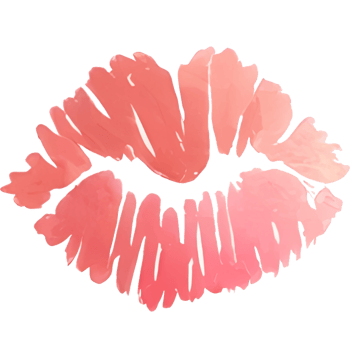 AI generated Red lips on a white background. Lipstick kiss png