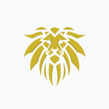 Lion logo design vector template