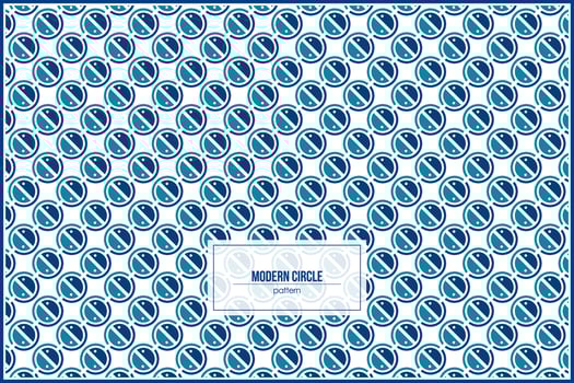 creative shape of modern blue circle pattern vector