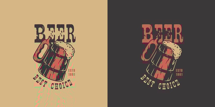 Beer hop for bar. Brew design for pab or brewery vector