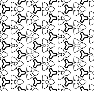 Black seamless abstract pattern. Overlay for background and backdrop. Ornamental design. PNG graphic illustration with transparent background.
