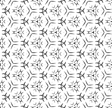Black seamless abstract pattern. Overlay for background and backdrop. Ornamental design. PNG graphic illustration with transparent background.