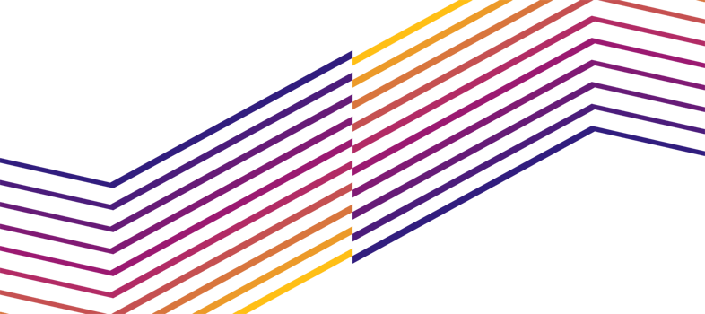 rainbow gradient wave geometric outline stripes design transparent png