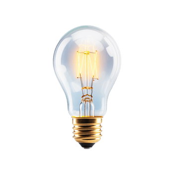 AI generated Bulb isolated on transparent background png