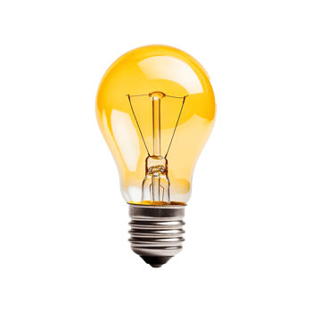 AI generated Bulb isolated on transparent background png
