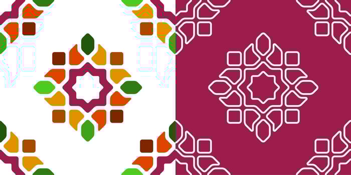 Islamic Traditional Colorful Mandala Design vector