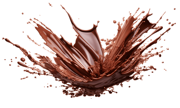 AI generated Liquid chocolate explosion png liquid chocolate burst png chocolate burst png chocolate splashing png chocolate explosion splash png