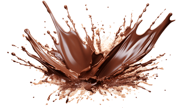 AI generated Liquid chocolate explosion png liquid chocolate burst png chocolate burst png chocolate splashing png chocolate explosion splash png
