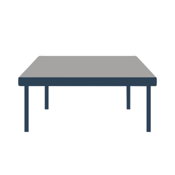 AI generated interior table icon png