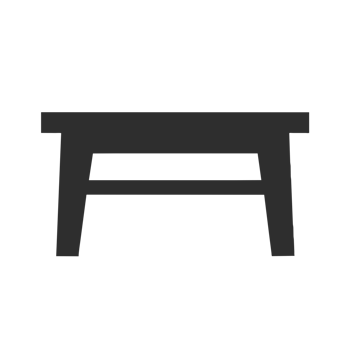 AI generated interior table icon png