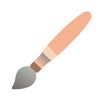 AI generated paintbrush tool art png