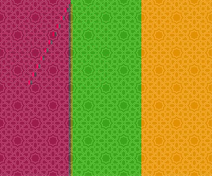 Islamic Stroke Seamless Pattern Design vector