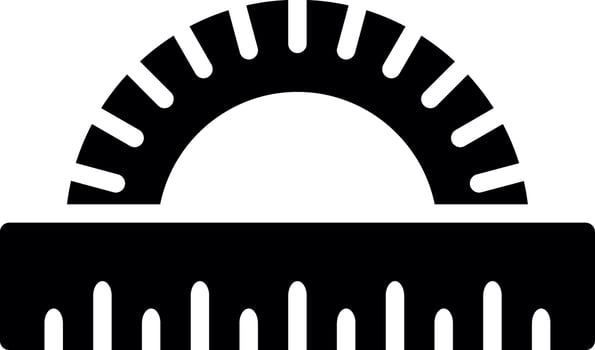 Protractor Creative Icon Design vector