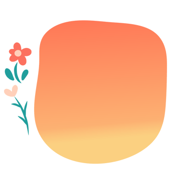 Gradient text box frame abstract with flowers png