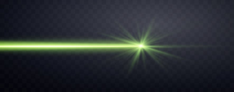 Speed rays, velocity light neon flow, zoom in motion effect, green glow speed lines, colorful light trails, stripes. Abstract background, vector illustration.