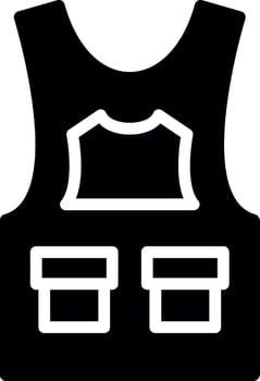 Bulletproof Vest Creative Icon Design vector