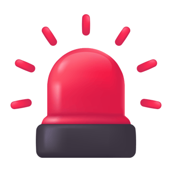 Ambulance siren lights for monitoring and warning of emergency situations. 3D illustration. png