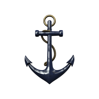 AI generated Ship Anchor isolated on transparent background png