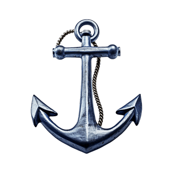 AI generated Ship Anchor isolated on transparent background png