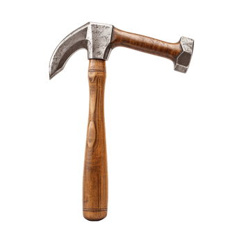 AI generated Claw Hammer isolated on transparent background png