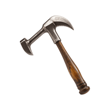 AI generated Claw Hammer isolated on transparent background png