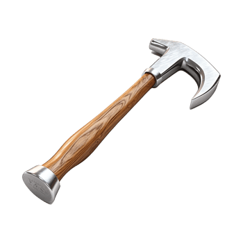 AI generated Claw Hammer isolated on transparent background png