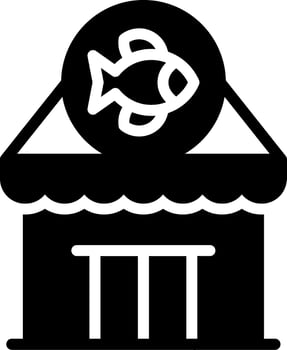 Fishing Gear Shop Creative Icon Design vector
