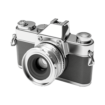 AI generated 3d camera isolated on transparent background png