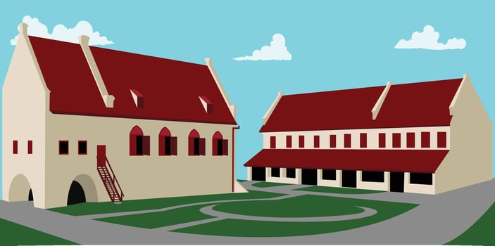 Fort Building vector