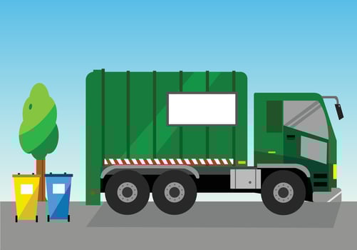 garbage truck vector