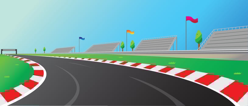 race track vector